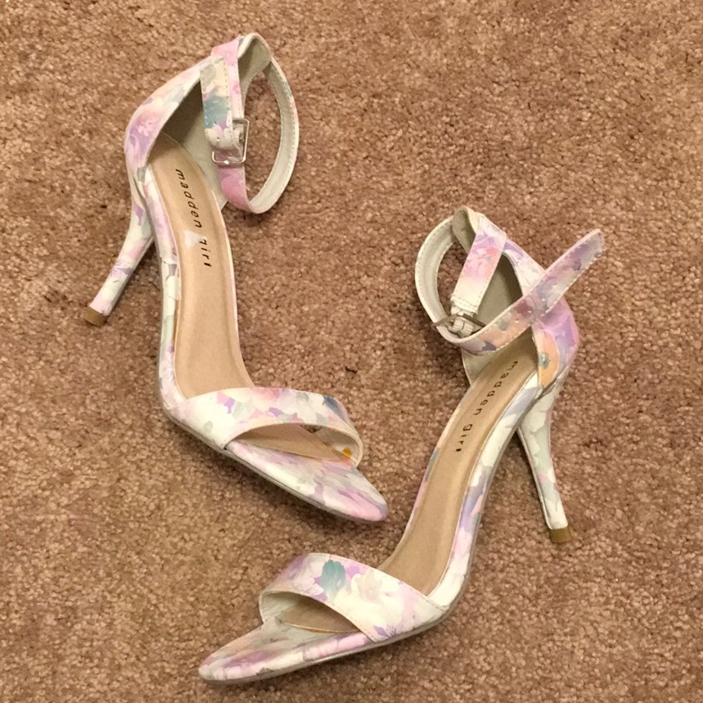 Madden Girl Floral Print Heels
